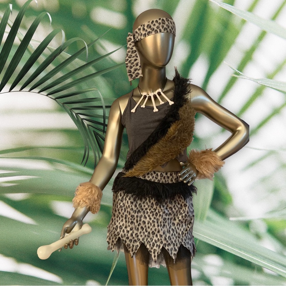 COPY - Halloween Cave Woman Costume (One of a kind) Size M